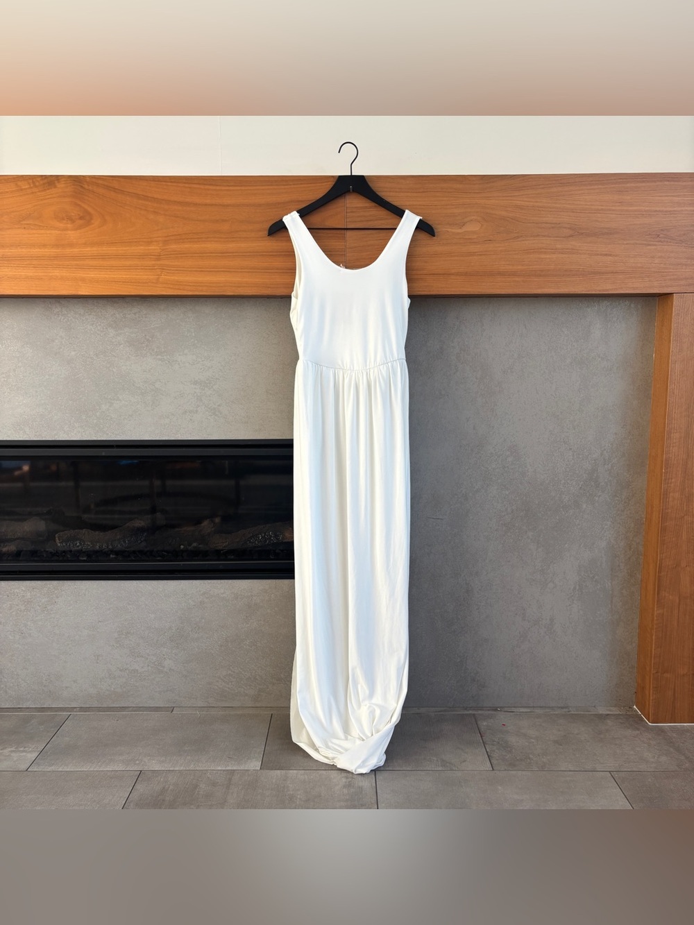 NWT SIERRA DARIEN DRAPED MAXI DRESS WITH SCULPTURAL SKIRT AND SIDE SLIT, SIZE S - Picture 10 of 13